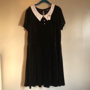 Hot Topic Velvet Collared Dress